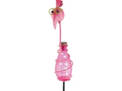 LED-Solarspieß Cabelli Flamingo Pink