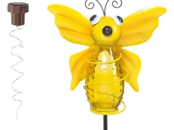 LED-Solarspieß Cabelli Schmetterling Gelb