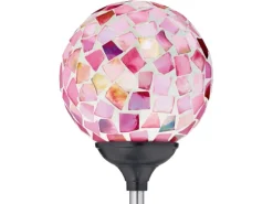 LED-Solarspieß Cori Mosaik Rot