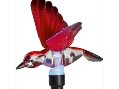 LED-Solarspieß Usini mit Kolibri Rot