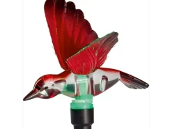LED-Solarspieß Usini mit Kolibri Rot