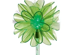 LED-Solarspieß Vallermosa mit grüner Dekoblume