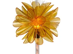 LED-Solarspieß Vallermosa mit gelber Dekoblume