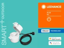 Ledvance Smart+ Bluetooth schaltbare Outdoor-Steckdose On/Off EU-Stecker Weiß