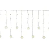 LED-Vorhang Schneeflocke 100 LEDs Warmweiß Transparentes Kabel 6,9 m