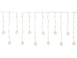 LED-Vorhang Schneeflocke 100 LEDs Warmweiß Transparentes Kabel 6,9 m