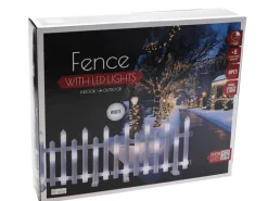LED-Zaunlicht-Set 356 mm x 10 mm x 244 mm Kaltweiß 8-teilig
