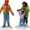 Lemax Weihnachtsdekoration 2er-Set Eislaufende Familie