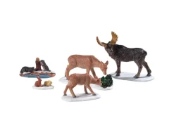 Lemax Weihnachtsdekoration Wilde Tiere 5er-Set