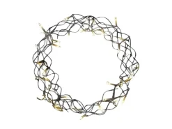 Lex 40 LED Metallkranz Ø 30 cm Weihnachtskranz Lichterkette Batterie Deko Warmweiß