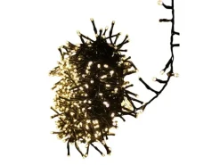 Lex 1200er Cluster LED Lichterkette Außen & Innen 8 Lichteffekte Deko IP44 Warmweiß