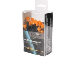 Lex 20er LED Batterie Kugelkette Lichterkette Gelb Kugeln Batterie Beleuchtung