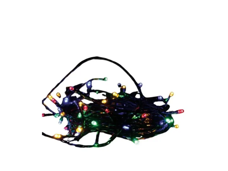 Lex 10er LED Lichterkette Batteriekette Weihnachten Beleuchtung Deko Bunt