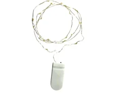 Lex 50er LED Lichterkette Batteriekette Kupferkabel Wasser Beleuchtung Warmweiß Deko