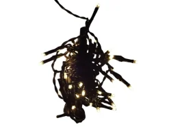 Lex 24er LED Lichterkette Timer 8 Lichteffekte Batteriekette Außen & Innen Warmweiß