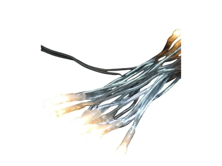 Lex 30er LED Lichterkette Transp. Kabel Innen Partylichterkette Beleuchtung Warmweiß