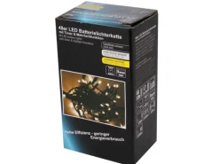 Lex 48er LED Lichterkette Timer 8 Lichteffekte Batteriekette Außen & Innen Warmweiß