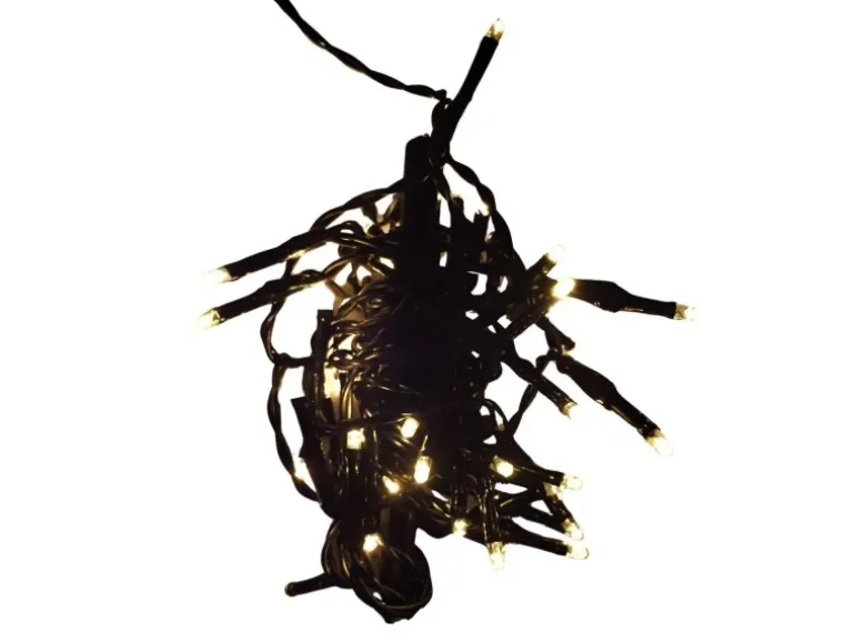 Lex 96er LED Lichterkette Timer 8 Lichteffekte Batteriekette Außen & Innen Warmweiß