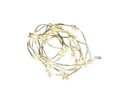 Lex 40er Micro LED Stern Drahtlichterkette Batteriekette Lichterkette Deko