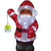 Lex LED Weihnachtsfigur Acryl Weihnachtsmann 46cm Figur Beleuchtet Weihnachtsdeko