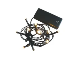 Lex Lichterkette 10er LED Batterie Warmweiß Innen Deko Licht Weihnachtslichterkette