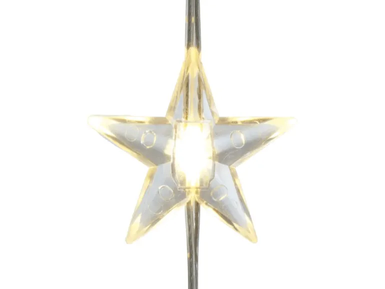 Lichtervorhang Sterne Warmweiß 40 LEDs