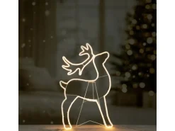 Lichtfigur Rentier 53 cm x 83 cm Warmweiß 441 LEDs