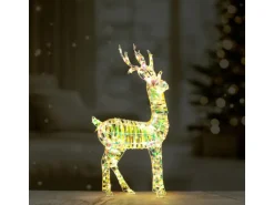 Lichtfigur Rentier 43 cm x 13 cm x 83 cm Warmweiß 120 LEDs