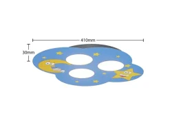 Lindby Deckenlampe Thorke 9950945 Dimmbar in Blau aus Metall 3-flammig GX53 Kinderzimmerleuchte