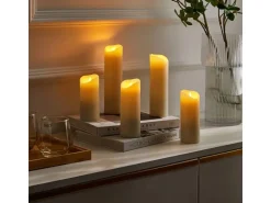 Lindby LED Lichterketten Candora 10015378 Dimmbar mit Leselampe Modern in Weiß 5-flammig Wohnzimmerleuchte