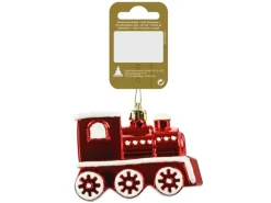 Lokomotive Kunststoff Rot 9,5 cm x 6,5 cm