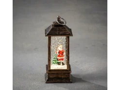 Luca Lighting Laterne Winterszenerie Antik Warm Weiß 3-fach Sortiert