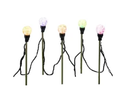Luca Lighting LED-Partylichter mit Gartenstecker Outdoor 10 Leuchtmittel 450 cm