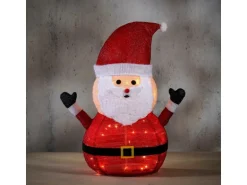 Luca Lighting LED-Weihnachtsfigur Weihnachtsmann Außen Ø 47 cm x 80 cm