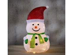 Luca Lighting LED-Weihnachtsfigur Schneemann Außen Ø 47 cm x 80 cm