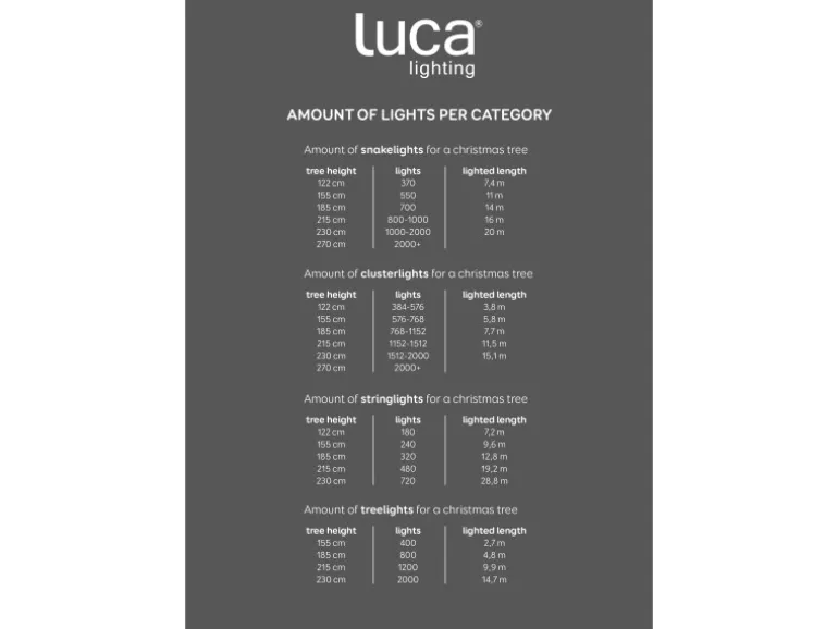 Luca Lighting Lichterkette Warm Weiß 1.000 LED 8 Funktionen 2.000 cm