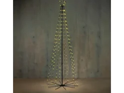 Luca Lighting Outdoor-Baum 80 LED Warm Weiß 185 cm Schwarz