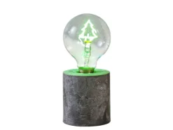 Luca Lighting Tischlampe Baum mit Timer 18 cm x Ø 8 cm Grün