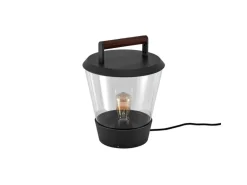 Lucande Larkyn 9617052 Spritzwassergeschützt Modern in Schwarz aus Aluminium 1-flammig E27