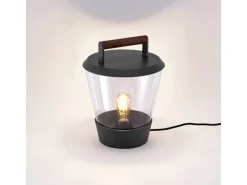 Lucande Larkyn 9617052 Spritzwassergeschützt Modern in Schwarz aus Aluminium 1-flammig E27