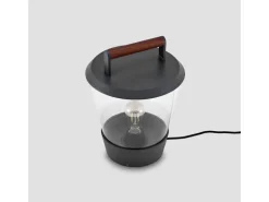 Lucande Larkyn 9617052 Spritzwassergeschützt Modern in Schwarz aus Aluminium 1-flammig E27