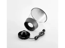 Lucande Larkyn 9617052 Spritzwassergeschützt Modern in Schwarz aus Aluminium 1-flammig E27