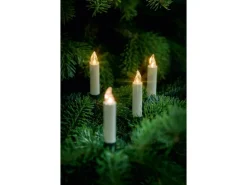 Lumix Basic Christbaumkerzen 10er-Set mit Fernbedienung Warmweiß