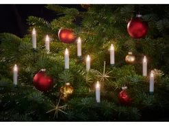 Lumix Christbaumkerzen Superlight Flame 12er-Basis-Set m. Fernbedienung Warmweiß