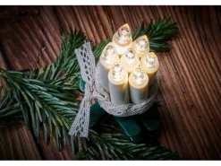 Lumix Christbaumkerzen Superlight Flame 12er-Basis-Set m. Fernbedienung Warmweiß