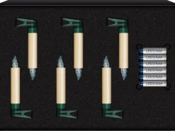 Lumix Mini Christbaumkerzen Elfenbein 6 warmweiße Kerzen Erweiterungs-Set innen