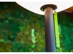 Lutec LED-Solar-Außenstehleuchte Poppy Anthrazit-Grün 190 x 47,5 x 45,5 cm