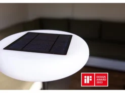 Lutec Solar LED-Stehleuchte Pops 1-flammig Schwarz