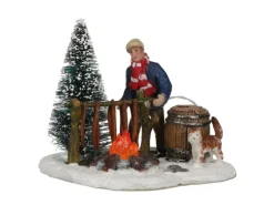 Luville Weihnachtsdorf Miniatur-Aalräucherei 9,5 cm x 7,5 cm x 7 cm
