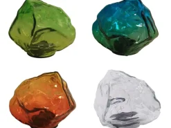 Luxform Dekoleuchte Solar aus Glas Felsoptik 1 Stück